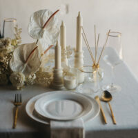 candelabros cera fragancia boda