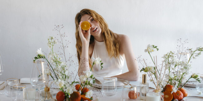 Aromatizar tu boda con velas de "Freesia & Mandarin"